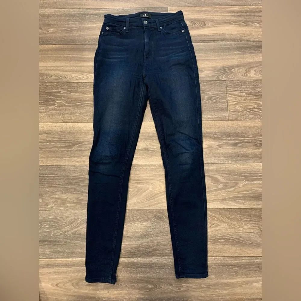7 For All Mankind Jeans. βSize: 25. Dark Wash,βSkinny.